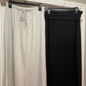 Two maxi length skirts